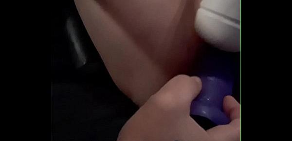  Mr. Hyde stretches sexybeck pretty little pussy making me squirt.